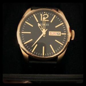 Black & Gold Guess watch